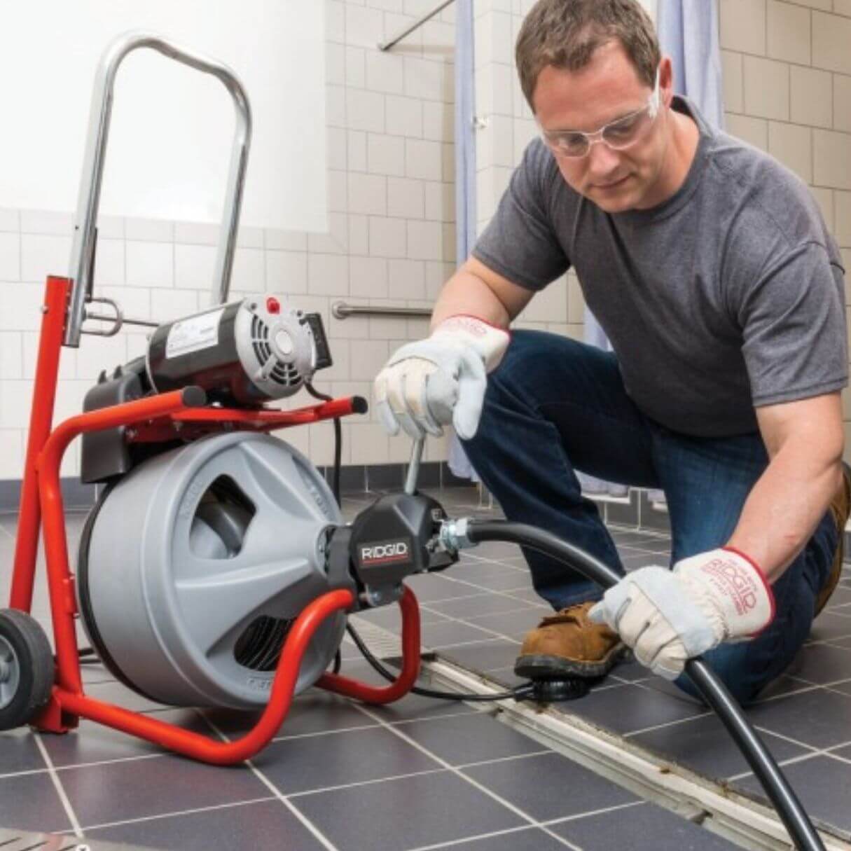 RIDGID K-400 bubnová špirálová čistička odpadového potrubia