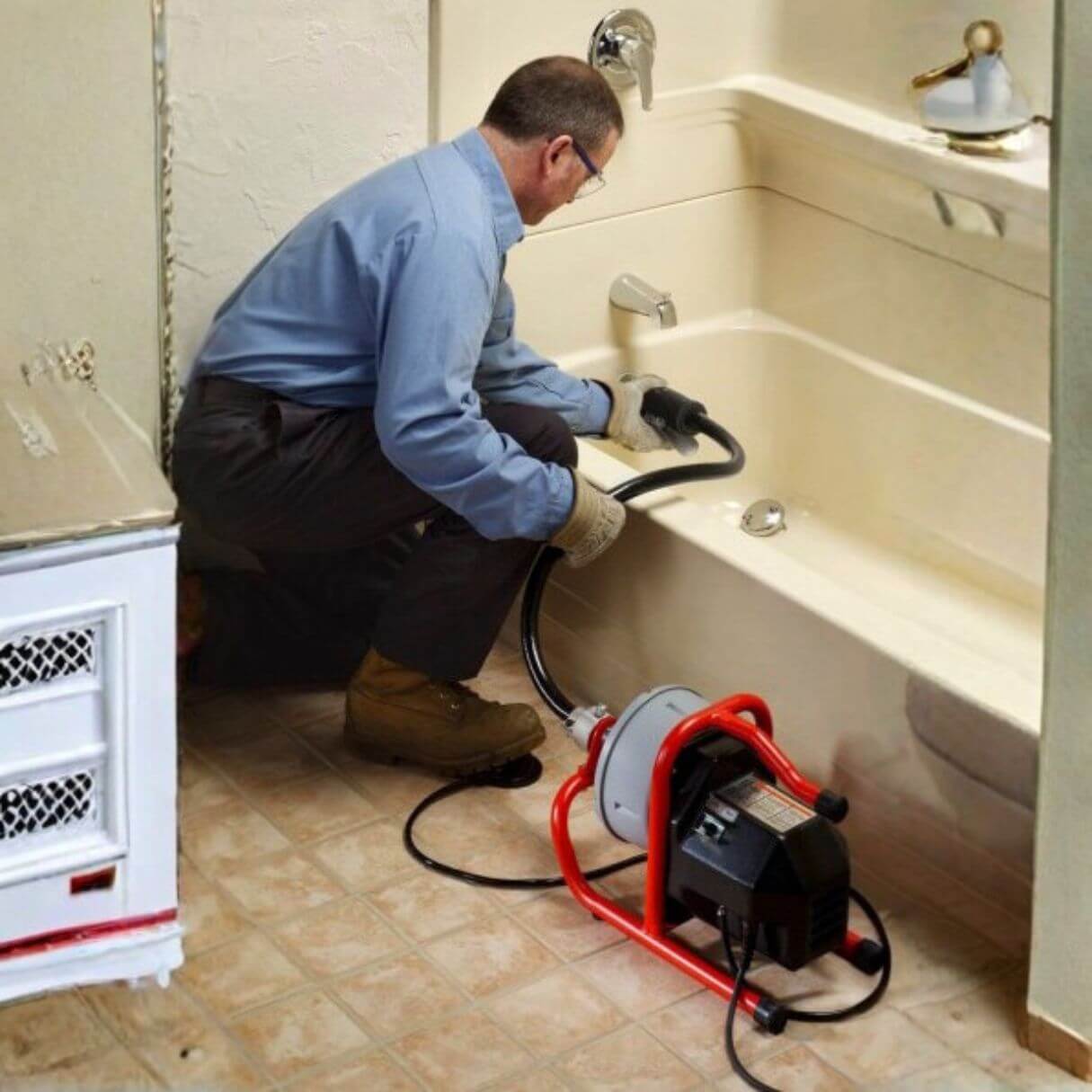 RIDGID K-40AF-5 bubnová čistička na drezy a menšie odpadové potrubia