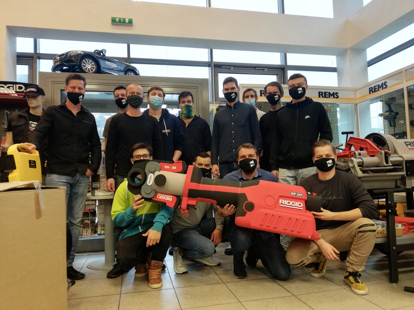 RIDGID XL lisovacka, lisovanie geberit RIDGID XL lisovacka, lisovanie geberit