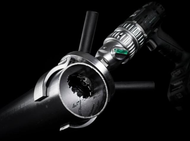Snapdrill adaptér na vŕtanie otvorov do rúr, - sprinkler system